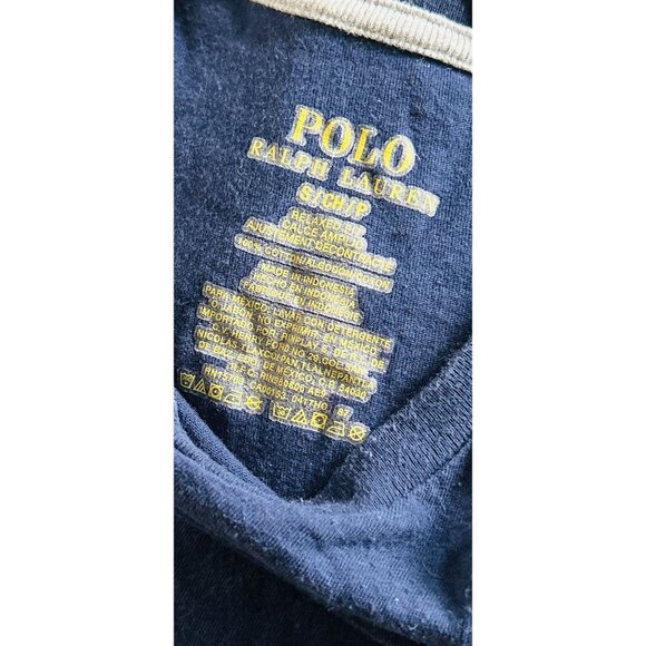 POLO Ralph Lauren Tee Blue Cotton TShirt Embroidered Logo Size Small - Picture 3 of 5